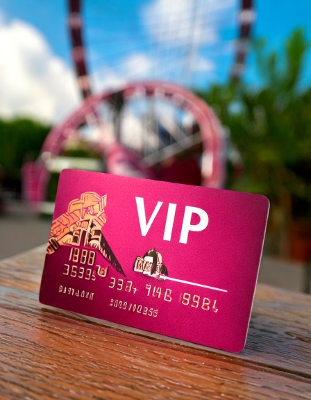Pass VIP, Carte de fidélité pour un parc d'attraction. Qweekle